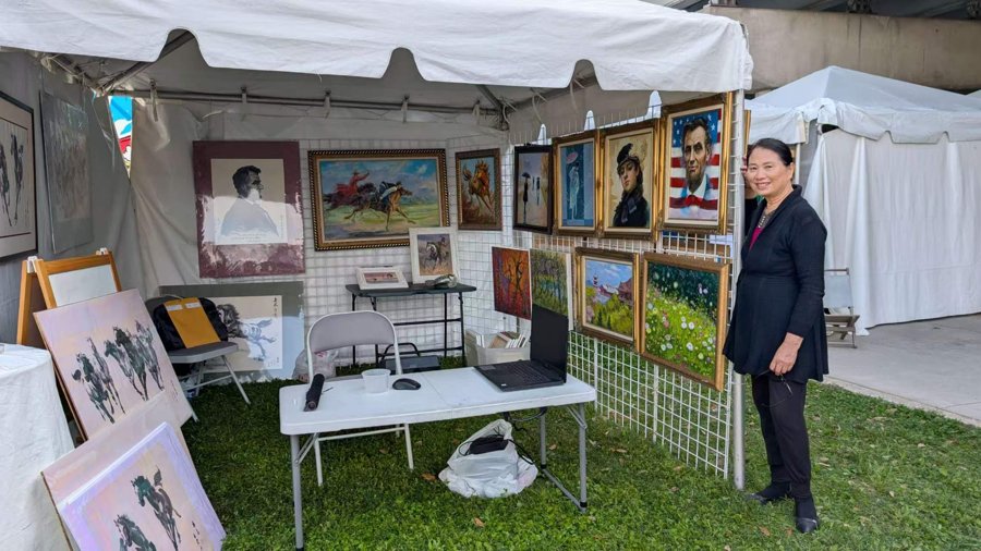 Art exhibition booth